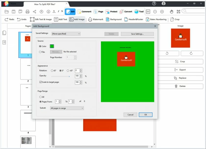 如何使用PDF编辑器编辑PDF文档5